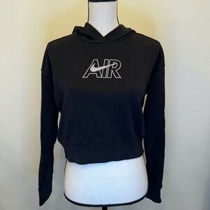Nike Kids Black Crop Hoodie